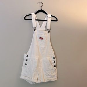 Dickies White Short Overalls - Medium